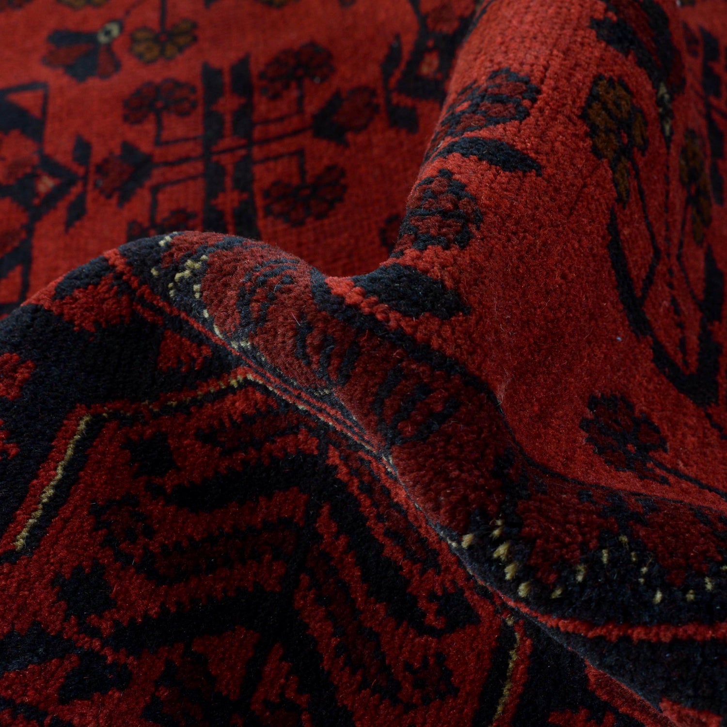 Khal Mohammadi Rug Handmade Red 3x5 ft