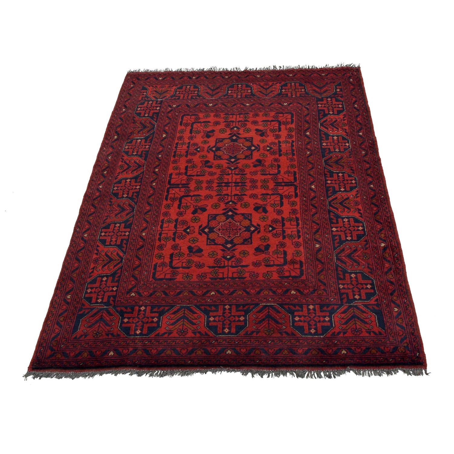 Khal Mohammadi Rug Handmade Red 3x5 ft