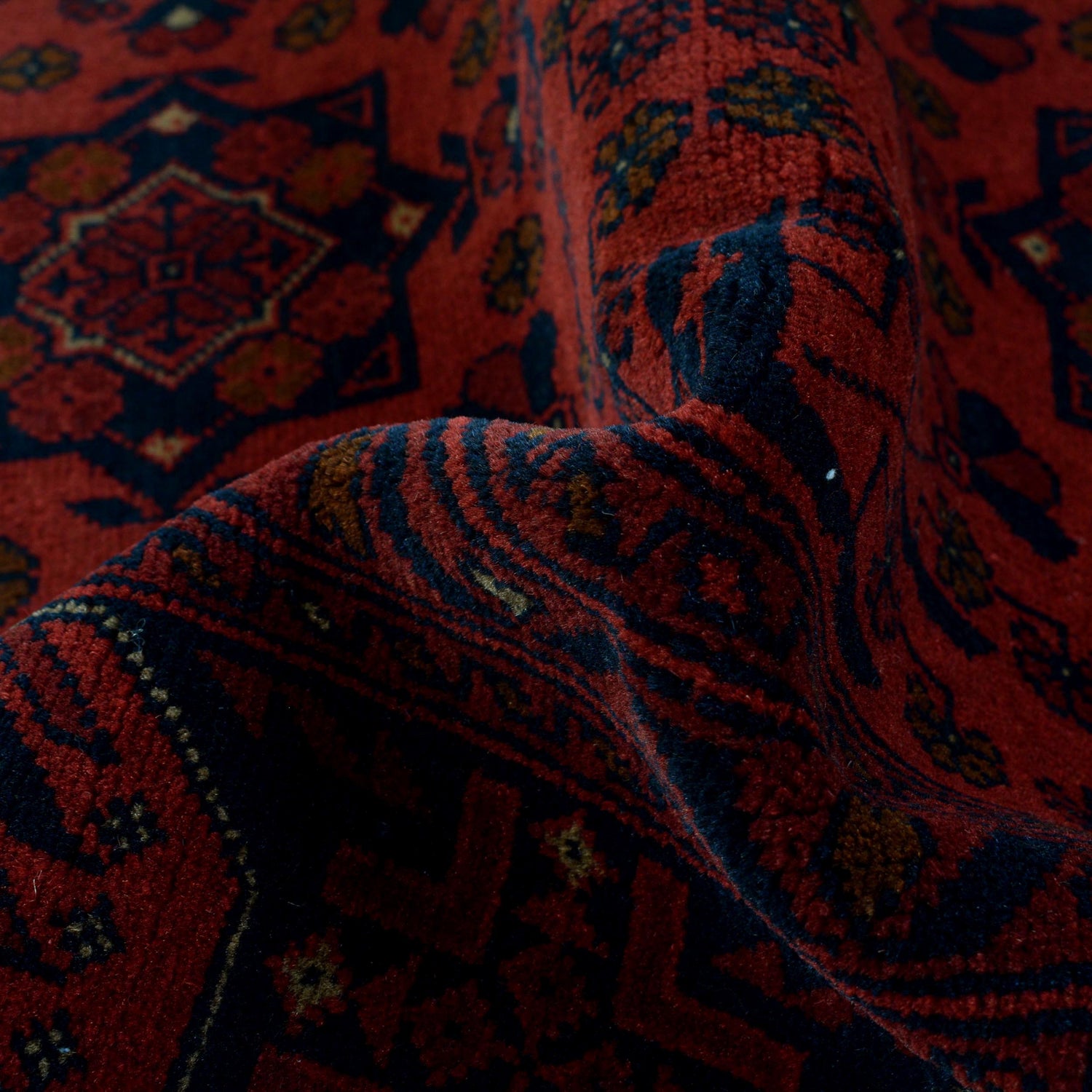 Khal Mohammadi Rug Handmade Red 3x5 ft