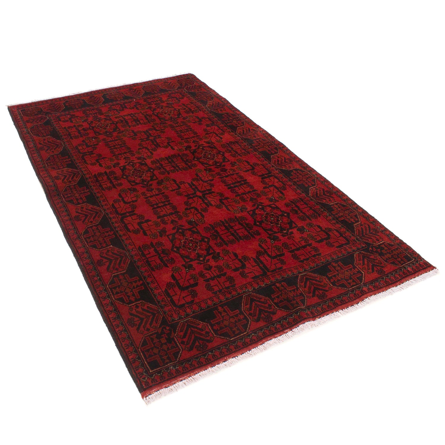 Khal Mohammadi Rug Handmade Red 4x6 ft