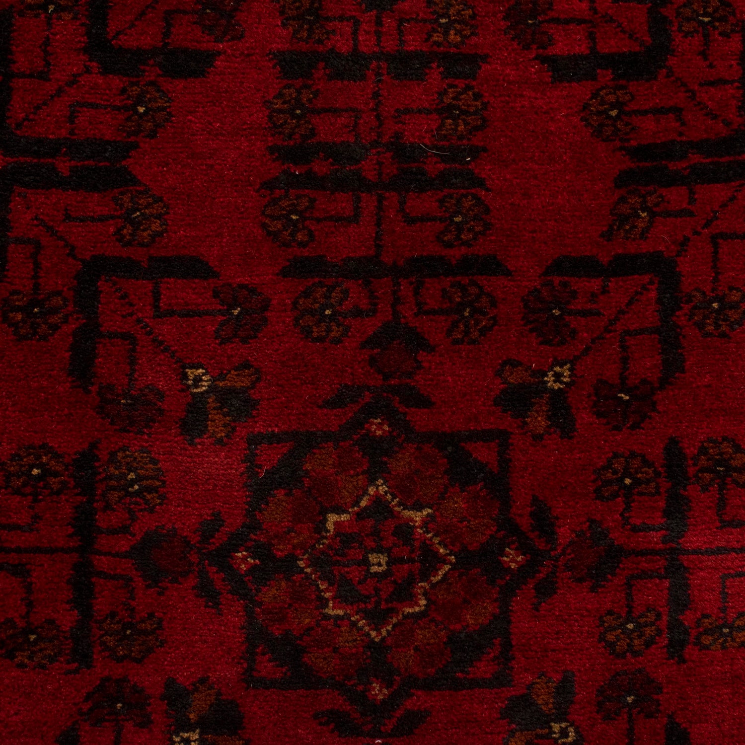 Khal Mohammadi Rug Handmade Red 5x8 ft