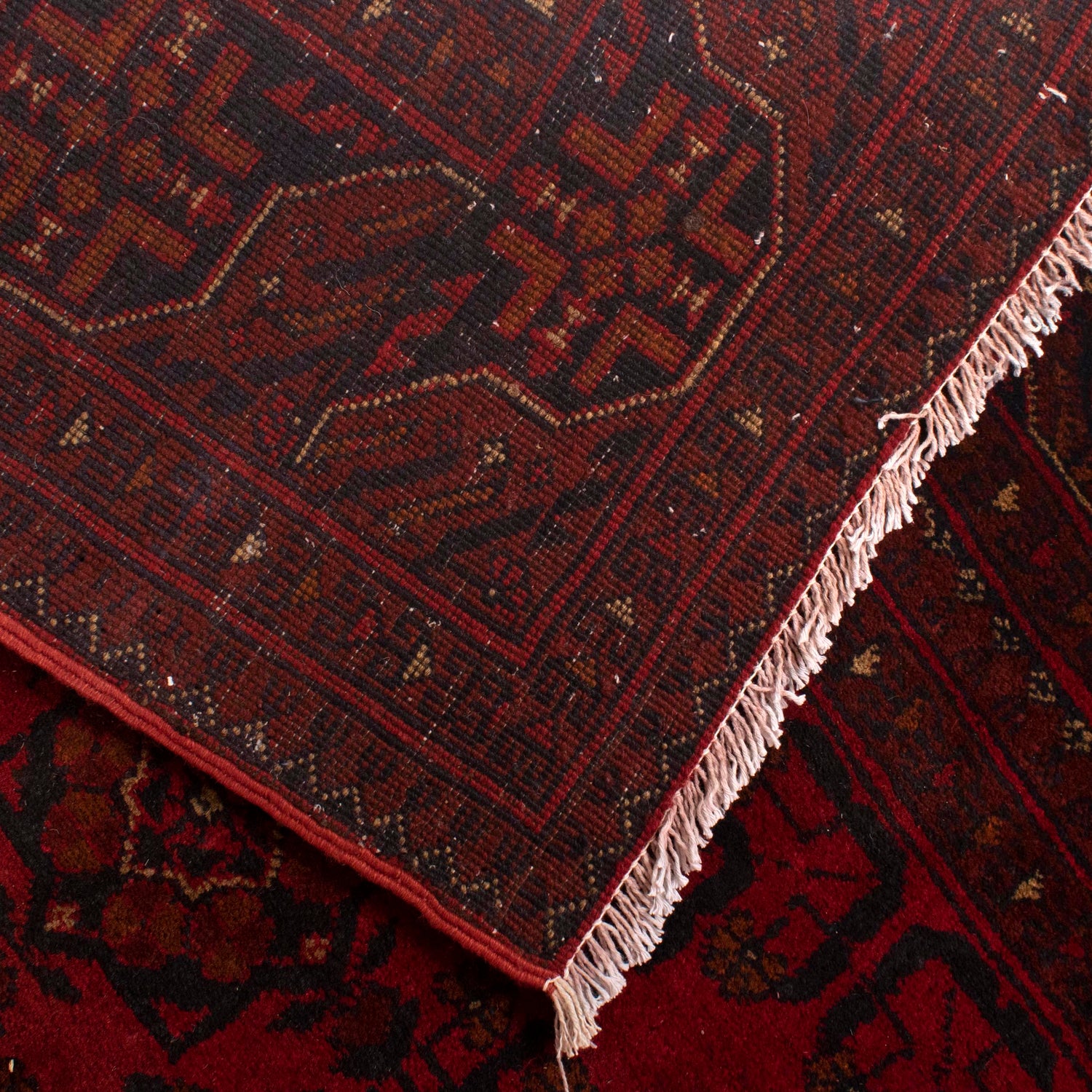 Khal Mohammadi Rug Handmade Red 5x8 ft