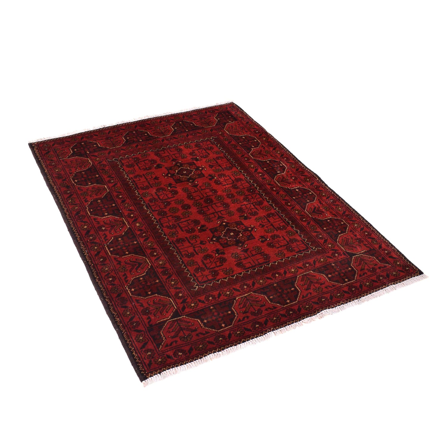 Khal Mohammadi Rug Handmade Red 3x5 ft