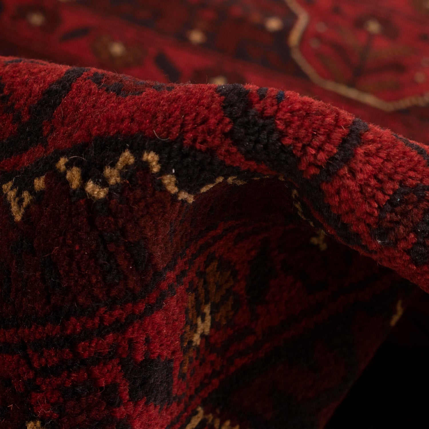 Khal Mohammadi Rug Handmade Red 3x5 ft