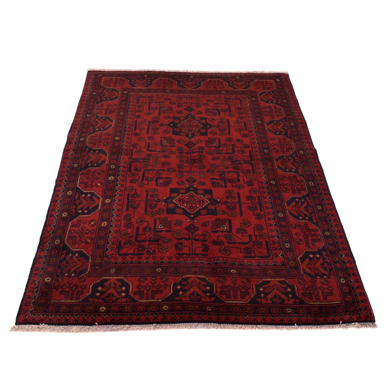 Khal Mohammadi Rug Handmade Red 3x5 ft