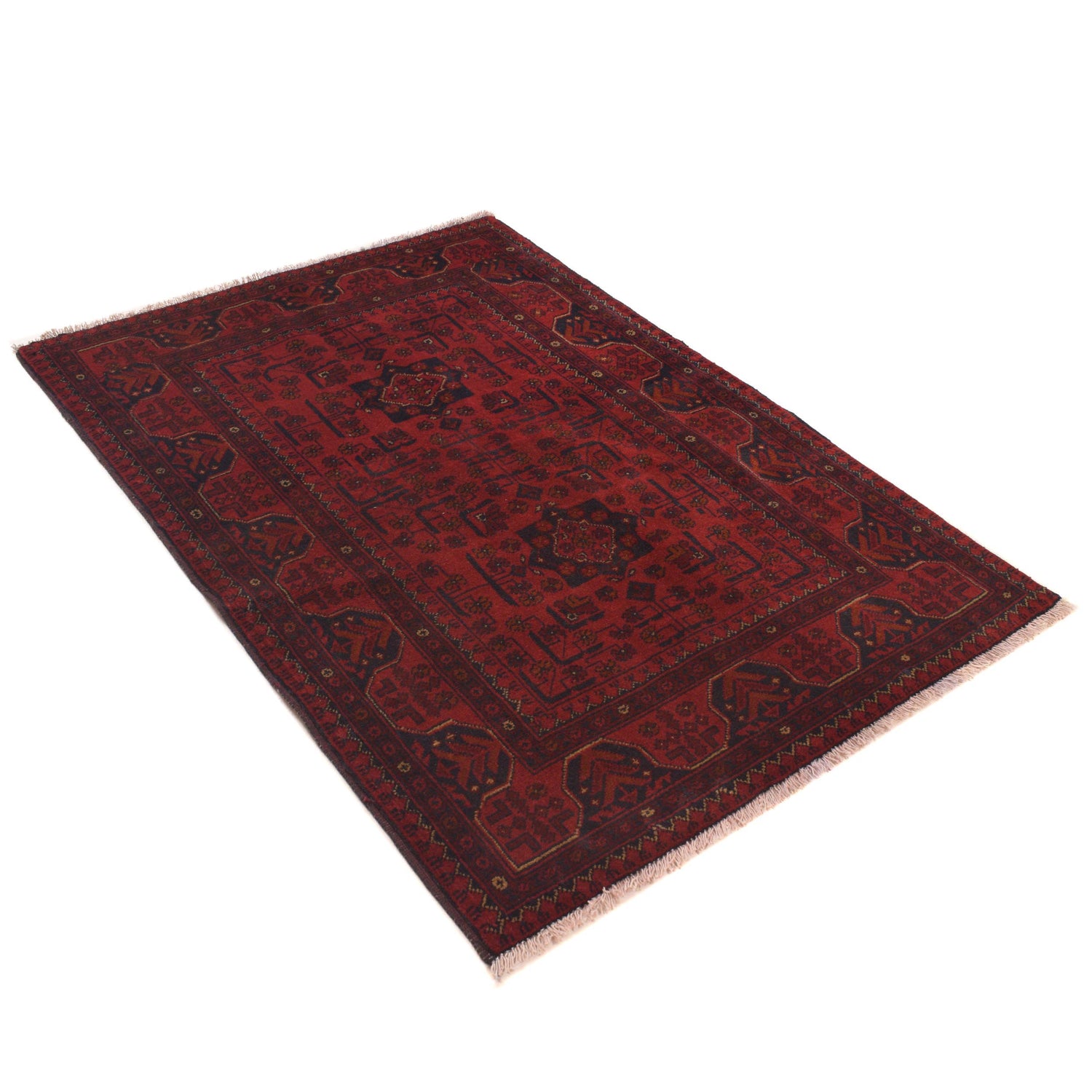 Khal Mohammadi Rug Handmade Red 3x5 ft