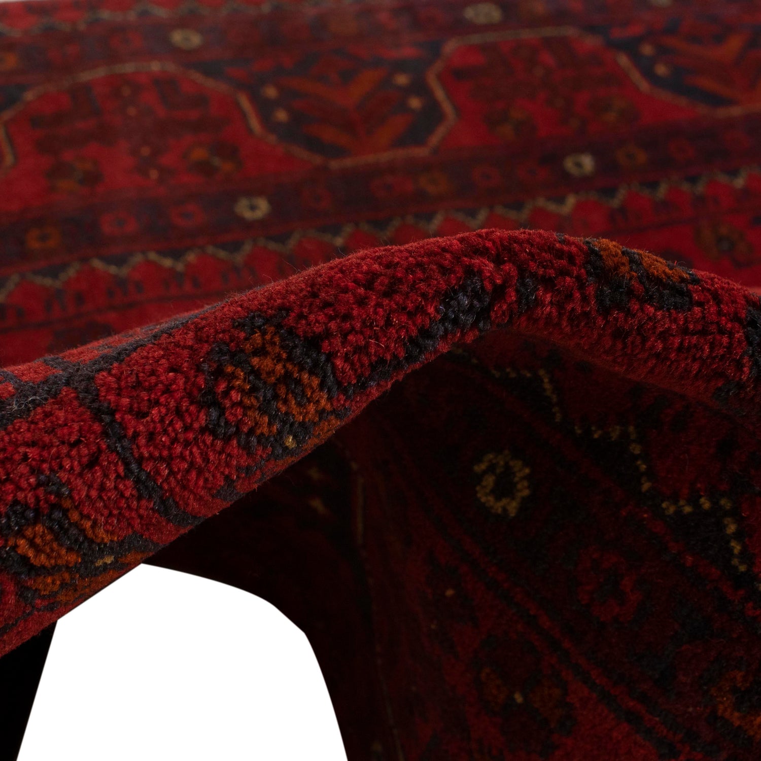 Khal Mohammadi Rug Handmade Red 3x5 ft