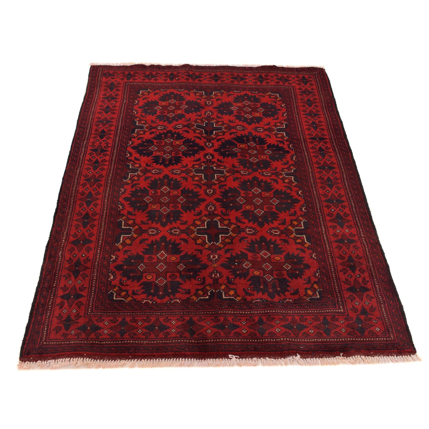 Khal Mohammadi Rug Handmade Red 3x5 ft