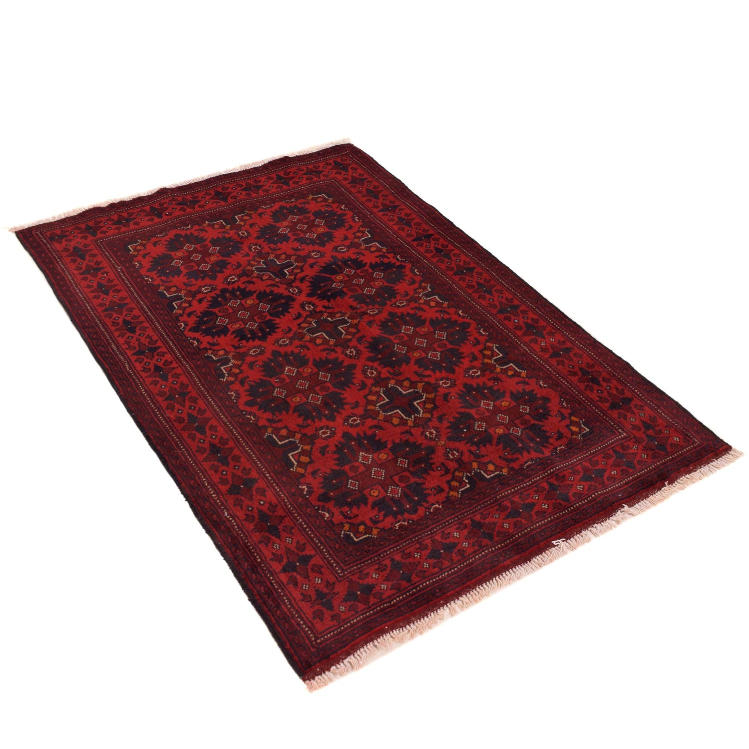 Khal Mohammadi Rug Handmade Red 3x5 ft