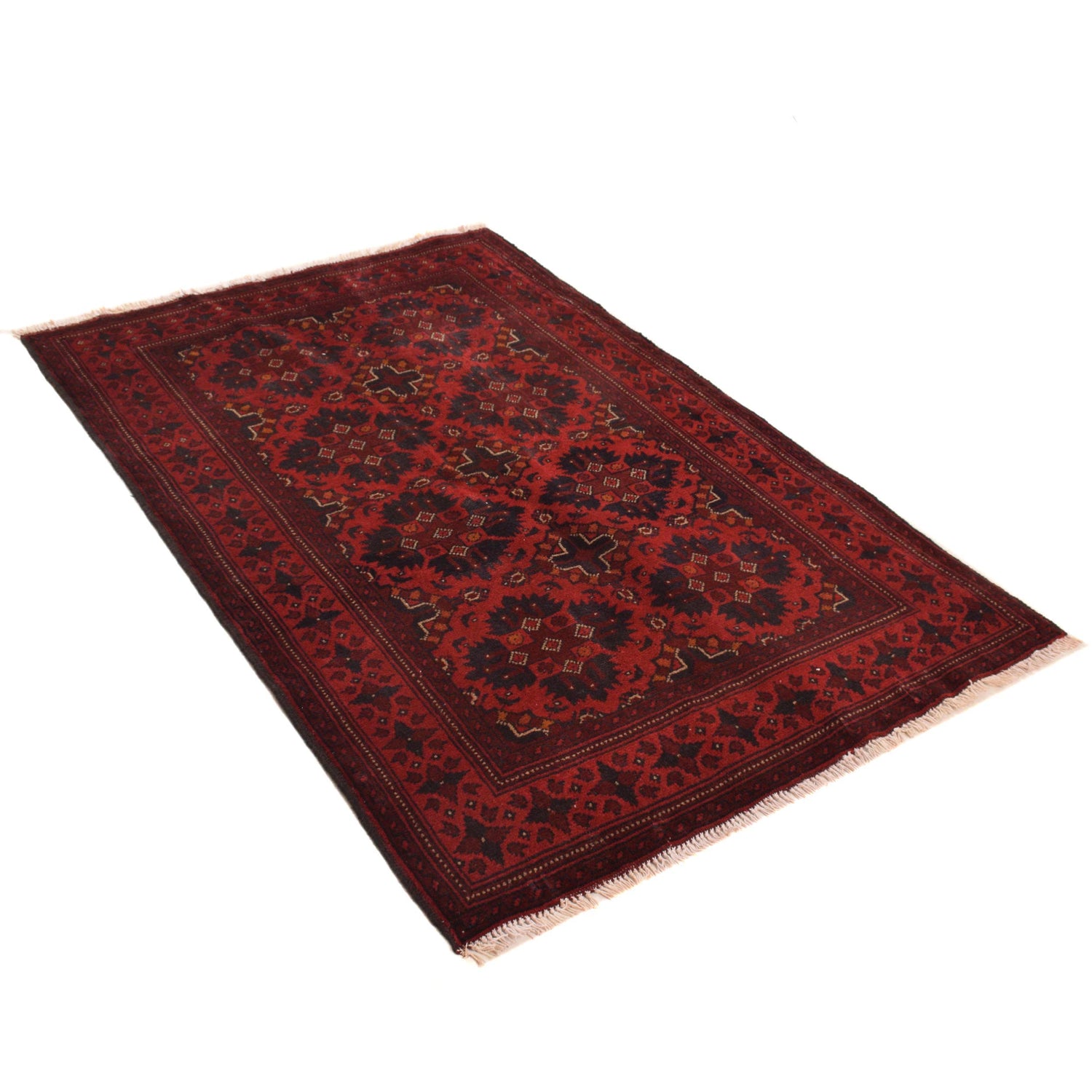 Khal Mohammadi Rug Handmade Red 3x5 ft