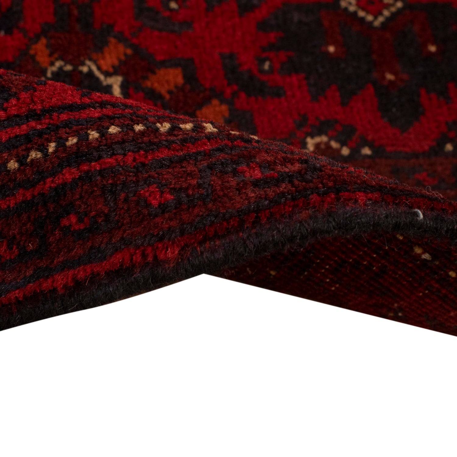 Khal Mohammadi Rug Handmade Red 3x5 ft
