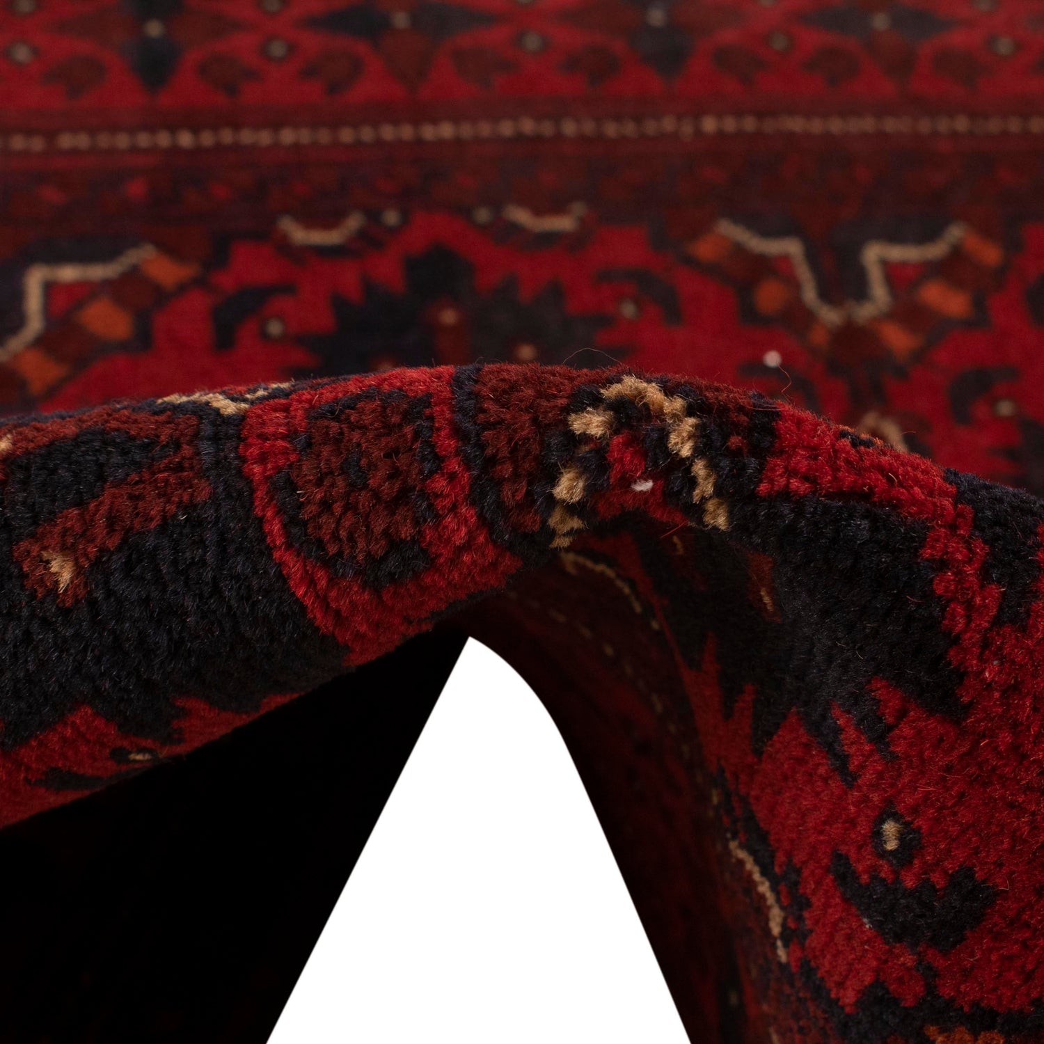 Khal Mohammadi Rug Handmade Red 3x5 ft
