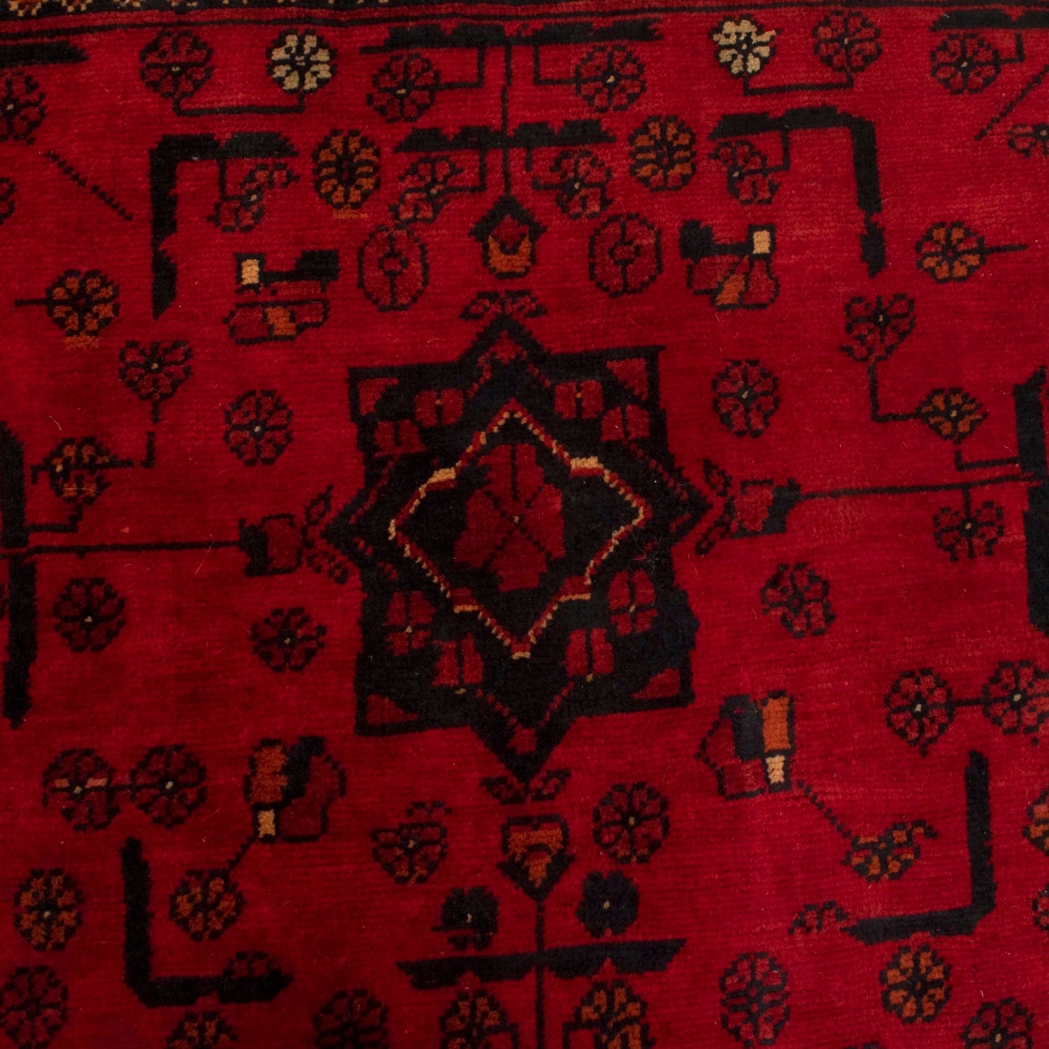 Khal Mohammadi Rug Handmade Red 3x5 ft