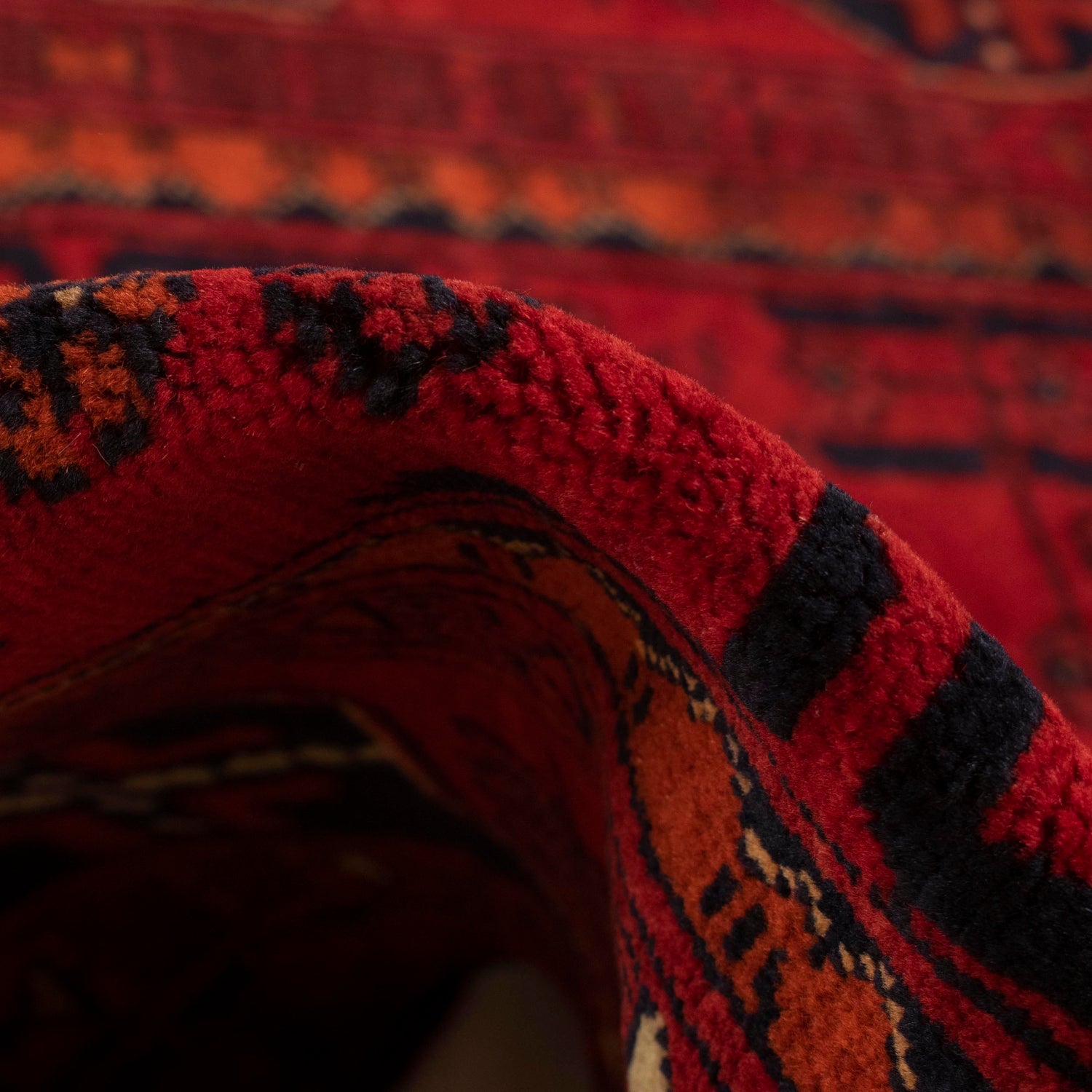 Khal Mohammadi Rug Handmade Red 3x5 ft