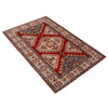 Kazak Rug Handmade Red Medallion 3x5 ft