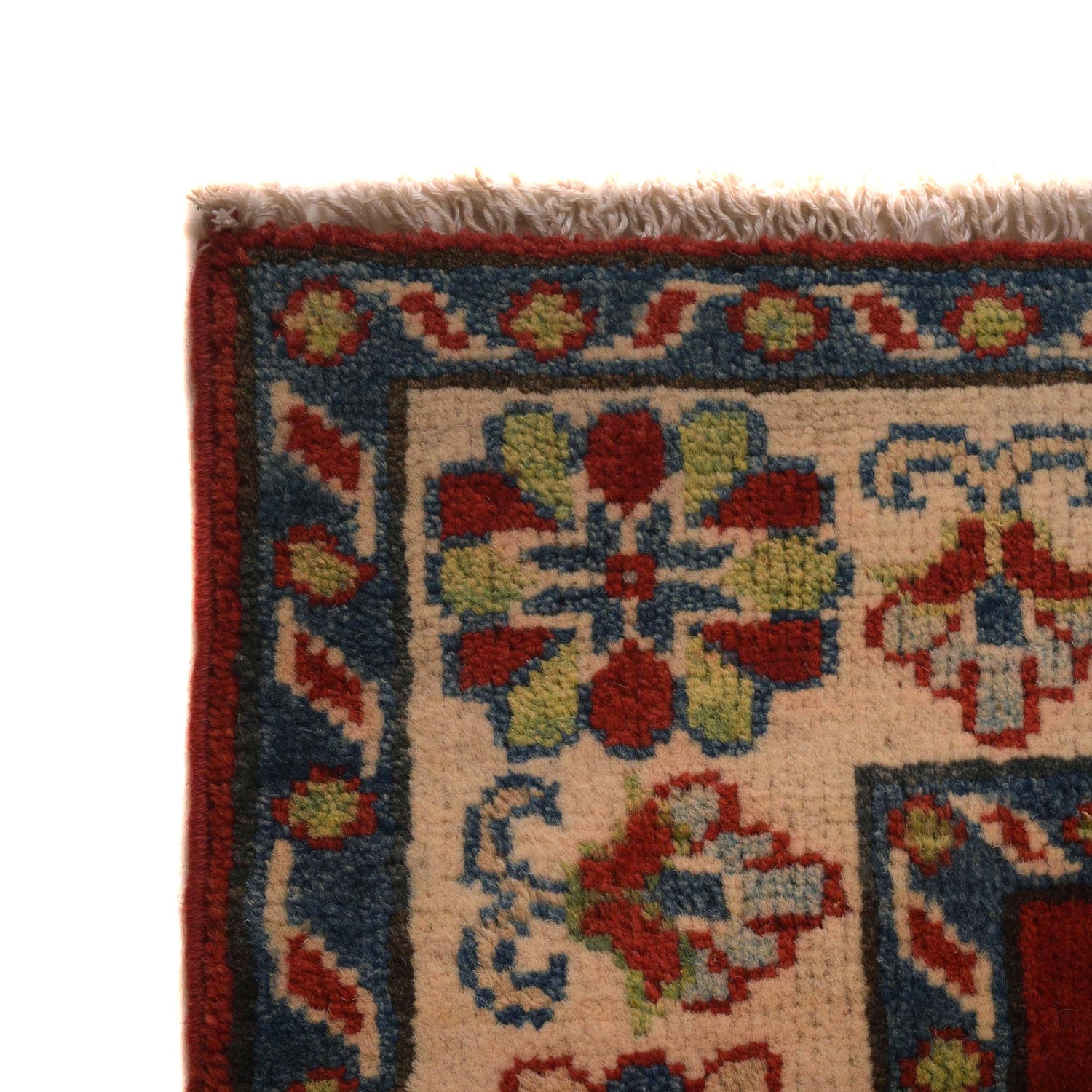 Kazak Rug Handmade Red Medallion 3x5 ft