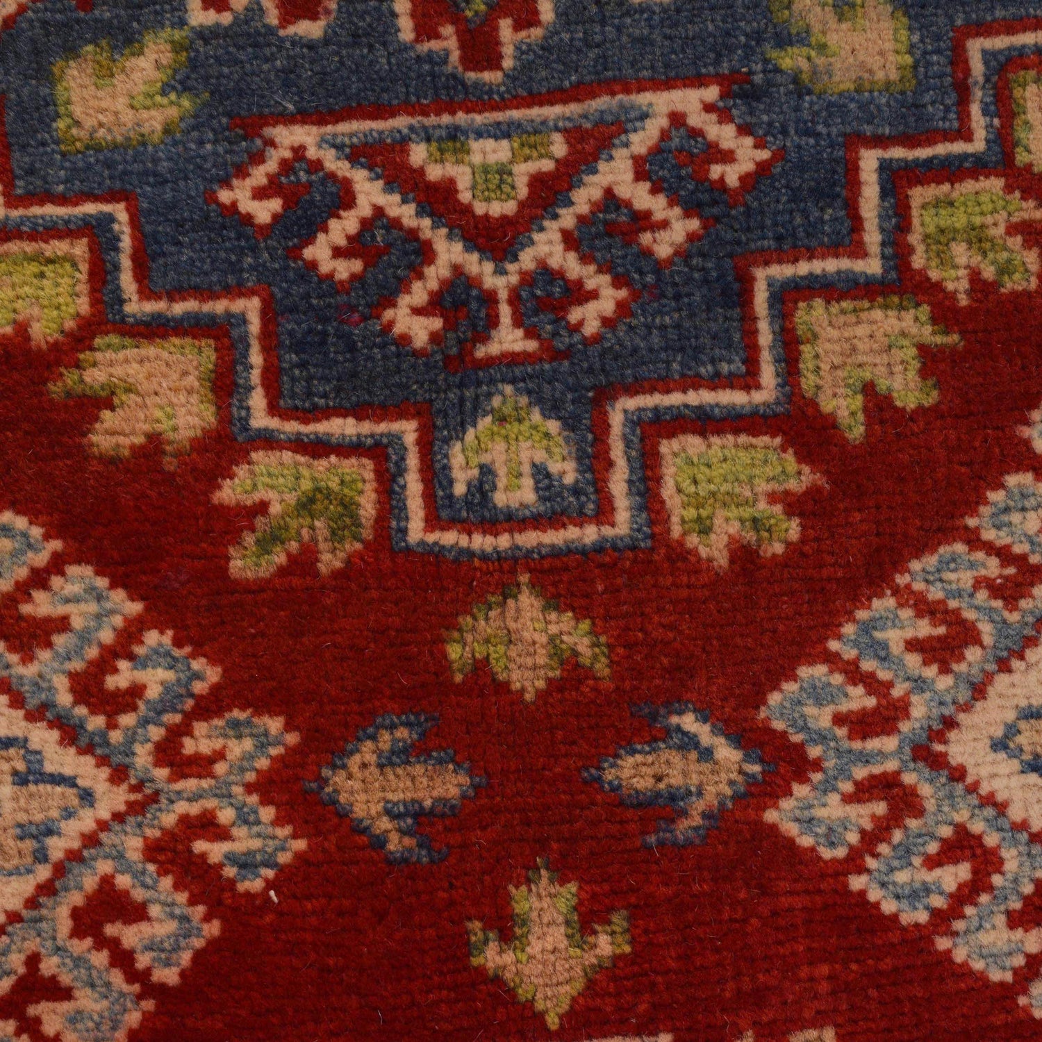 Kazak Rug Handmade Red Medallion 3x5 ft