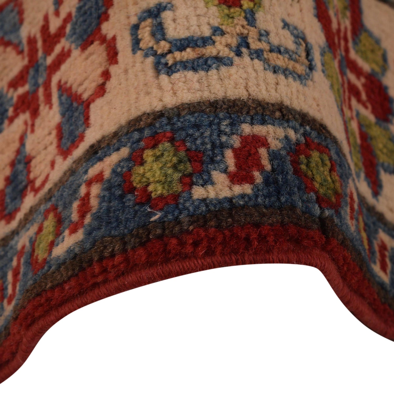 Kazak Rug Handmade Red Medallion 3x5 ft