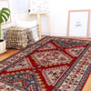 Kazak Rug Handmade Red Medallion 3x5 ft