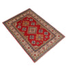 Kazak Rug Handmade Red Medallion 3x5 ft