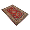Kazak Rug Handmade Red Medallion 3x5 ft