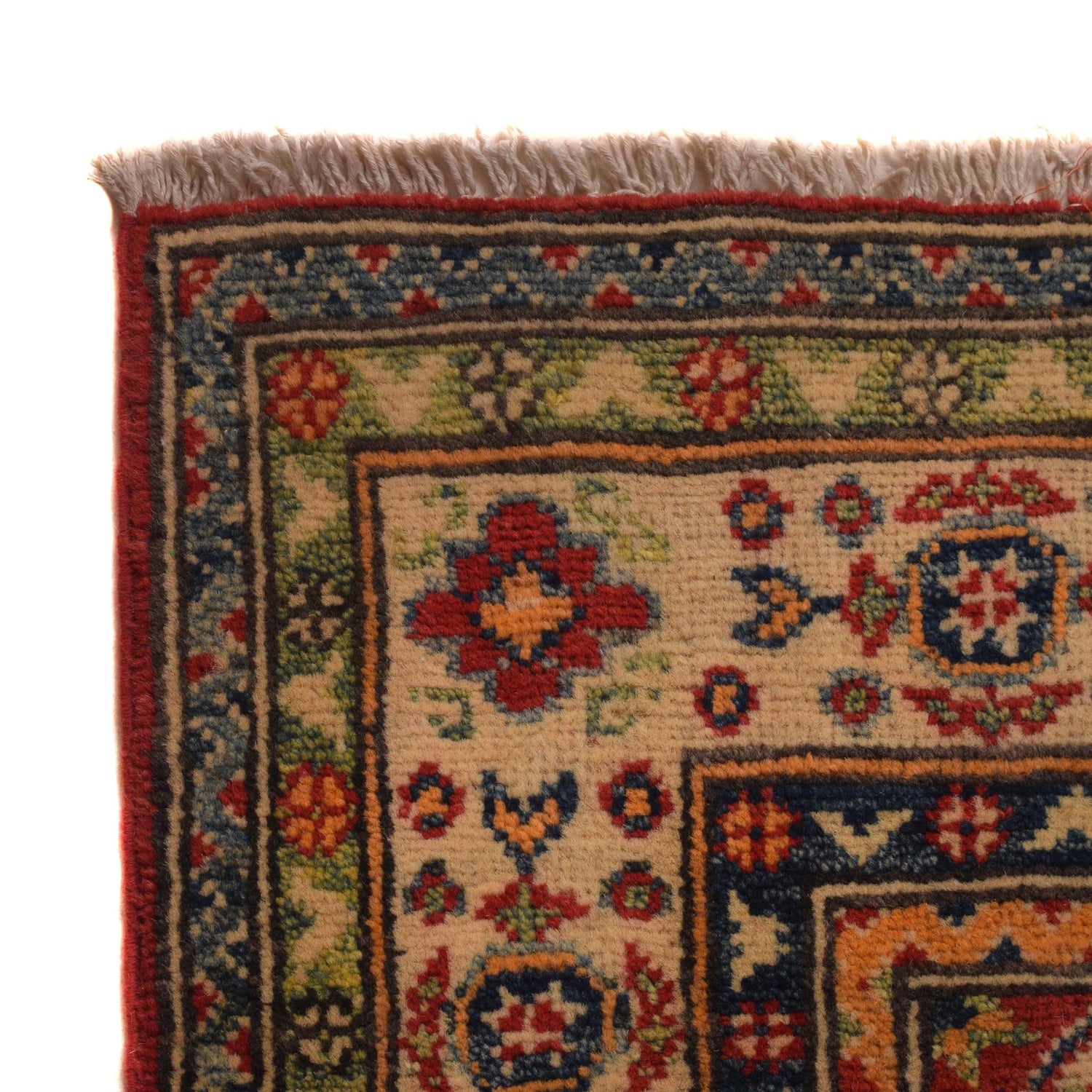 Kazak Rug Handmade Red Medallion 3x5 ft