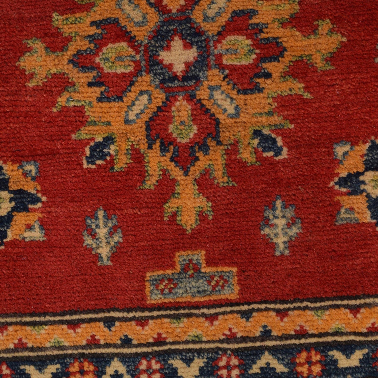 Kazak Rug Handmade Red Medallion 3x5 ft