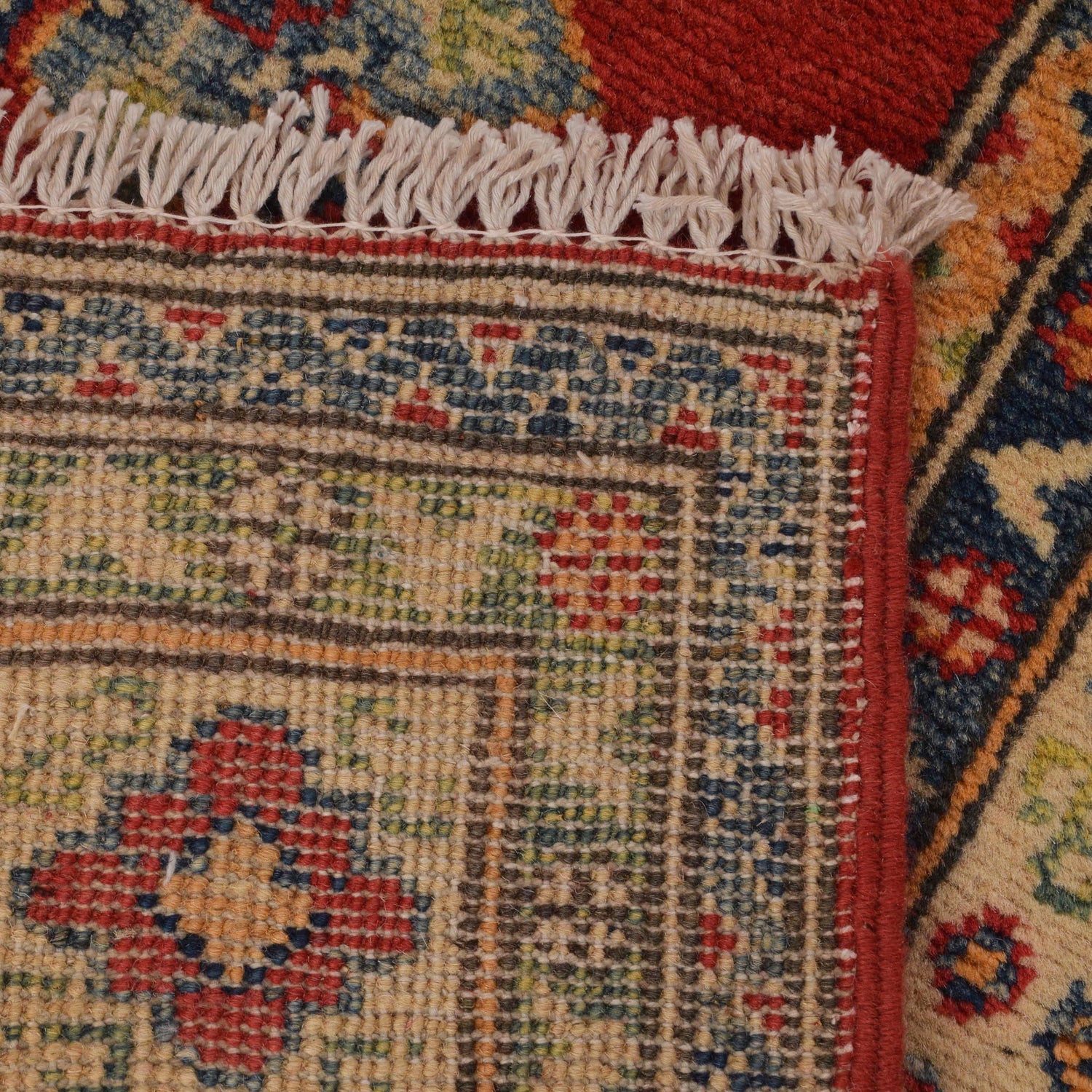 Kazak Rug Handmade Red Medallion 3x5 ft