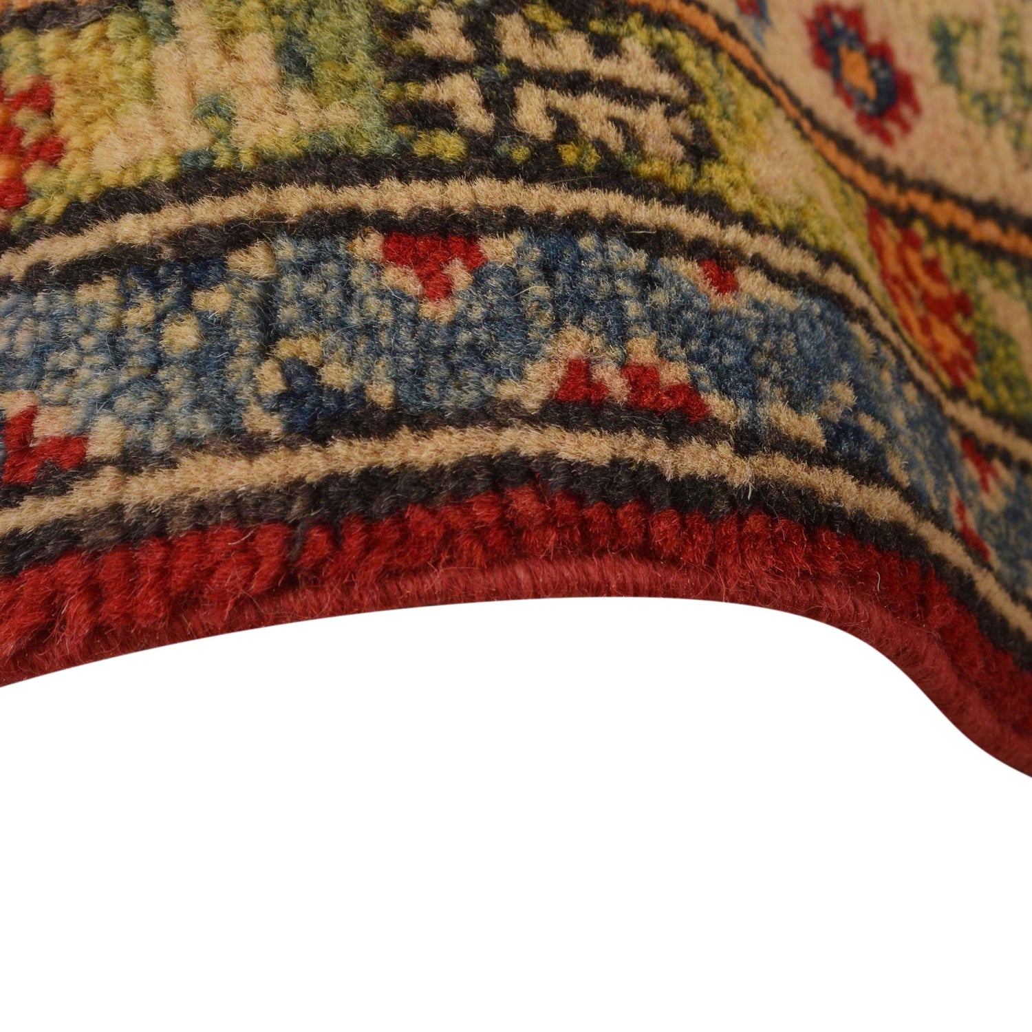 Kazak Rug Handmade Red Medallion 3x5 ft