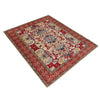 Mamluk Area Rug Handmade Beige Medallion 4x7 ft