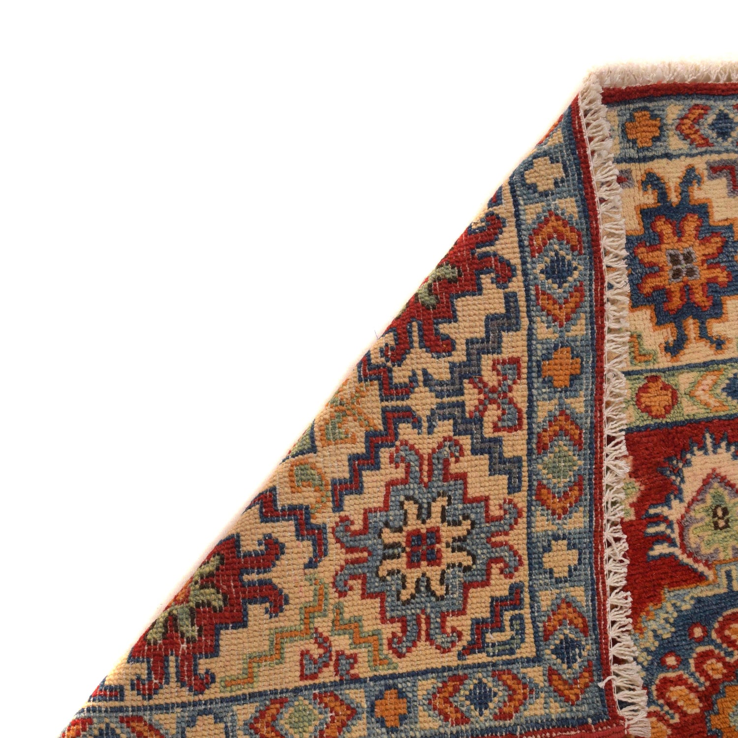 Kazak Rug Handmade Red Medallion 3x5 ft