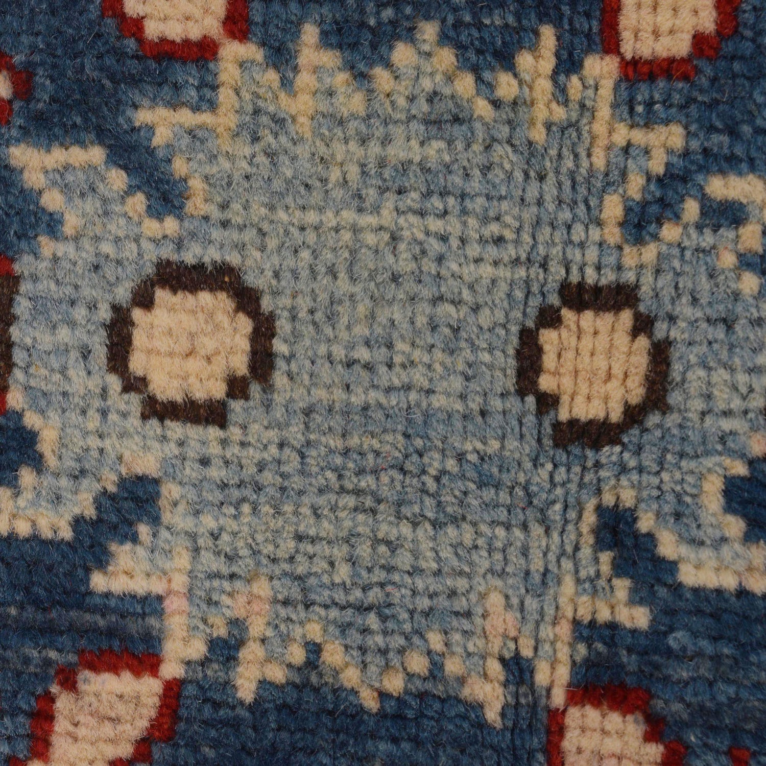 Kazak Rug Handmade Beige Medallion 3x5 ft