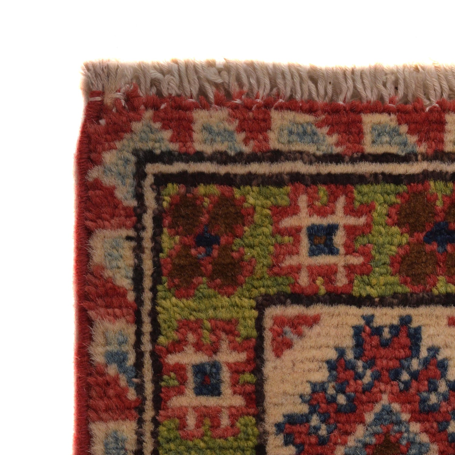 Kazak Rug Handmade Red Medallion 3x5 ft