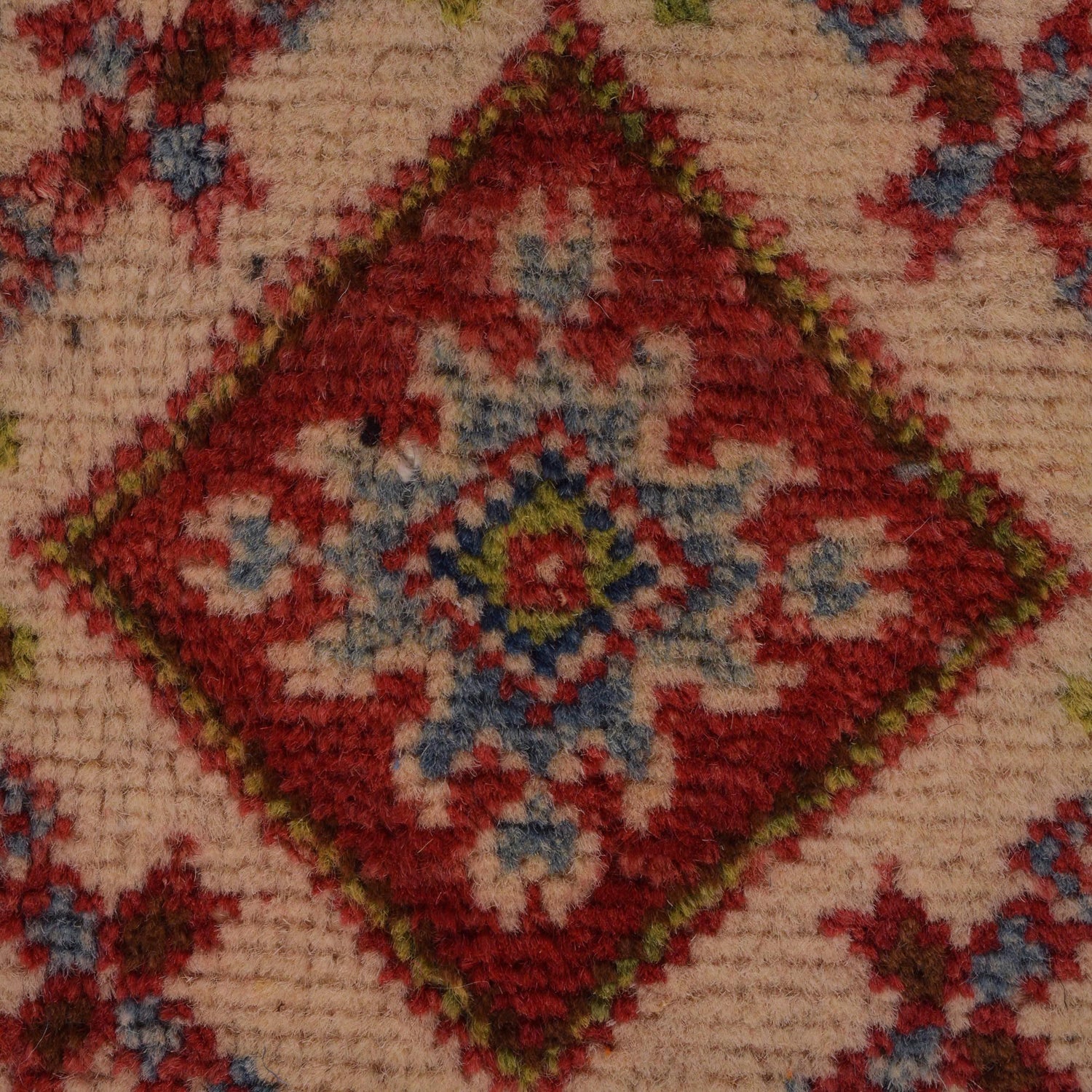 Kazak Rug Handmade Red Medallion 3x5 ft