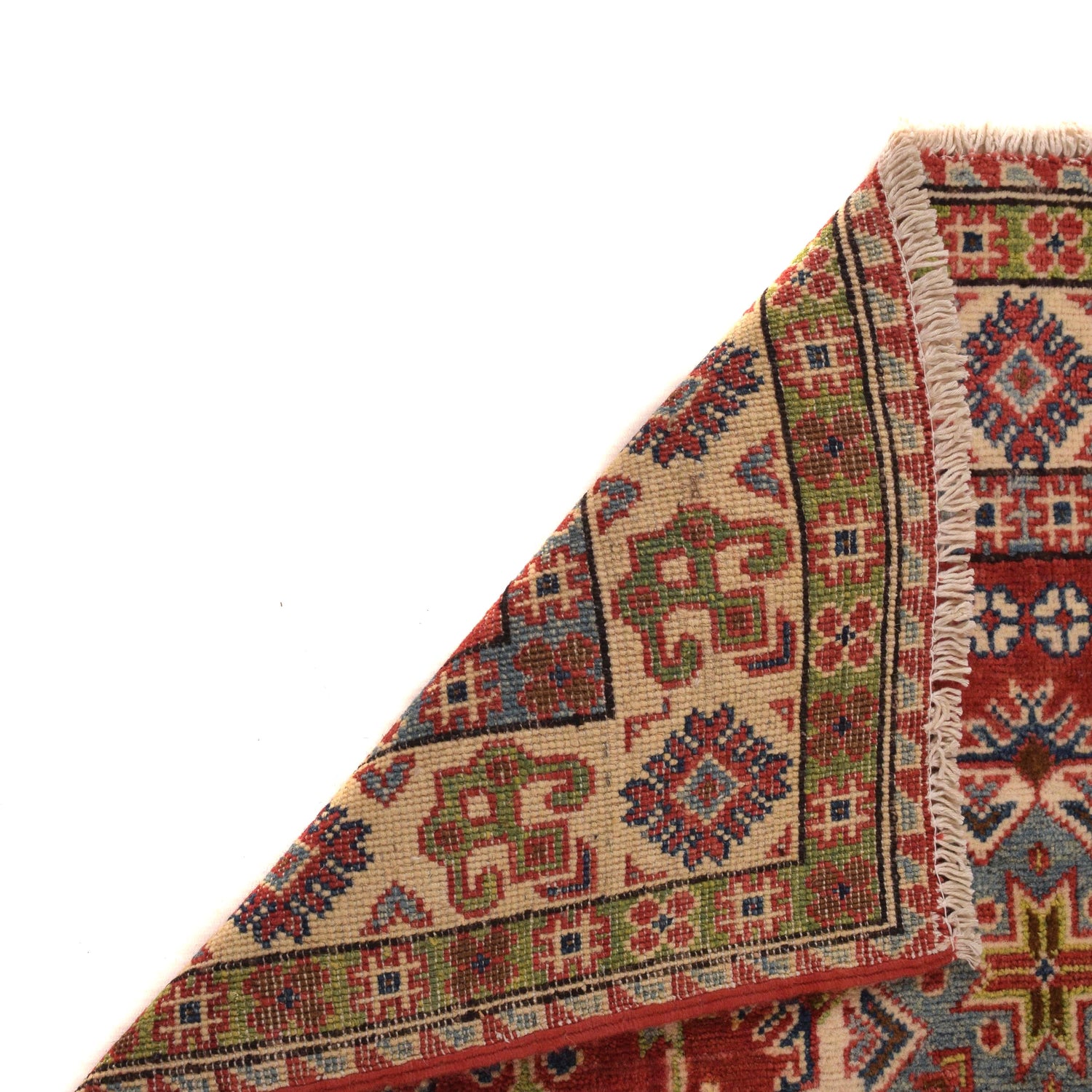 Kazak Rug Handmade Red Medallion 3x5 ft