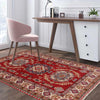 Kazak Rug Handmade Red Medallion 3x5 ft