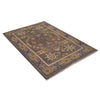 Kazak Rug Handmade Gray Medallion 4x6 ft