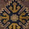 Kazak Rug Handmade Gray Medallion 4x6 ft