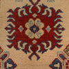 Kazak Rug Handmade Beige Medallion 4x7 ft