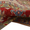 Kazak Rug Handmade Beige Medallion 4x7 ft