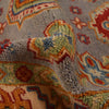 Kazak Rug Handmade Gray Medallion 3x5 ft