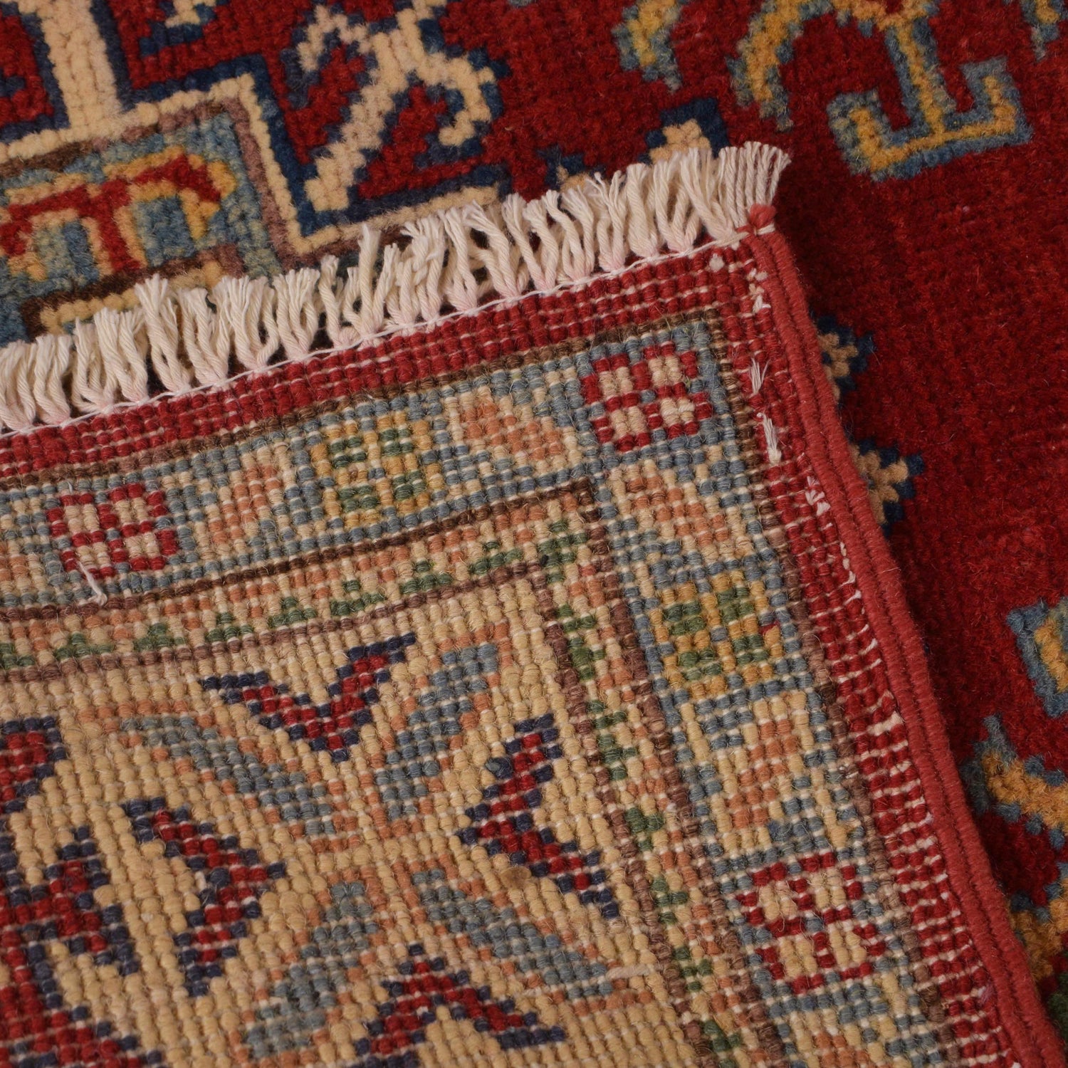 Kazak Rug Handmade Red Medallion 3x5 ft