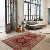 Kazak Rug Handmade Red Medallion 3x5 ft