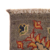 Bakhtiar Area Rug Handmade Gray Floral 4x6 ft