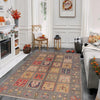 Bakhtiar Area Rug Handmade Gray Floral 4x6 ft