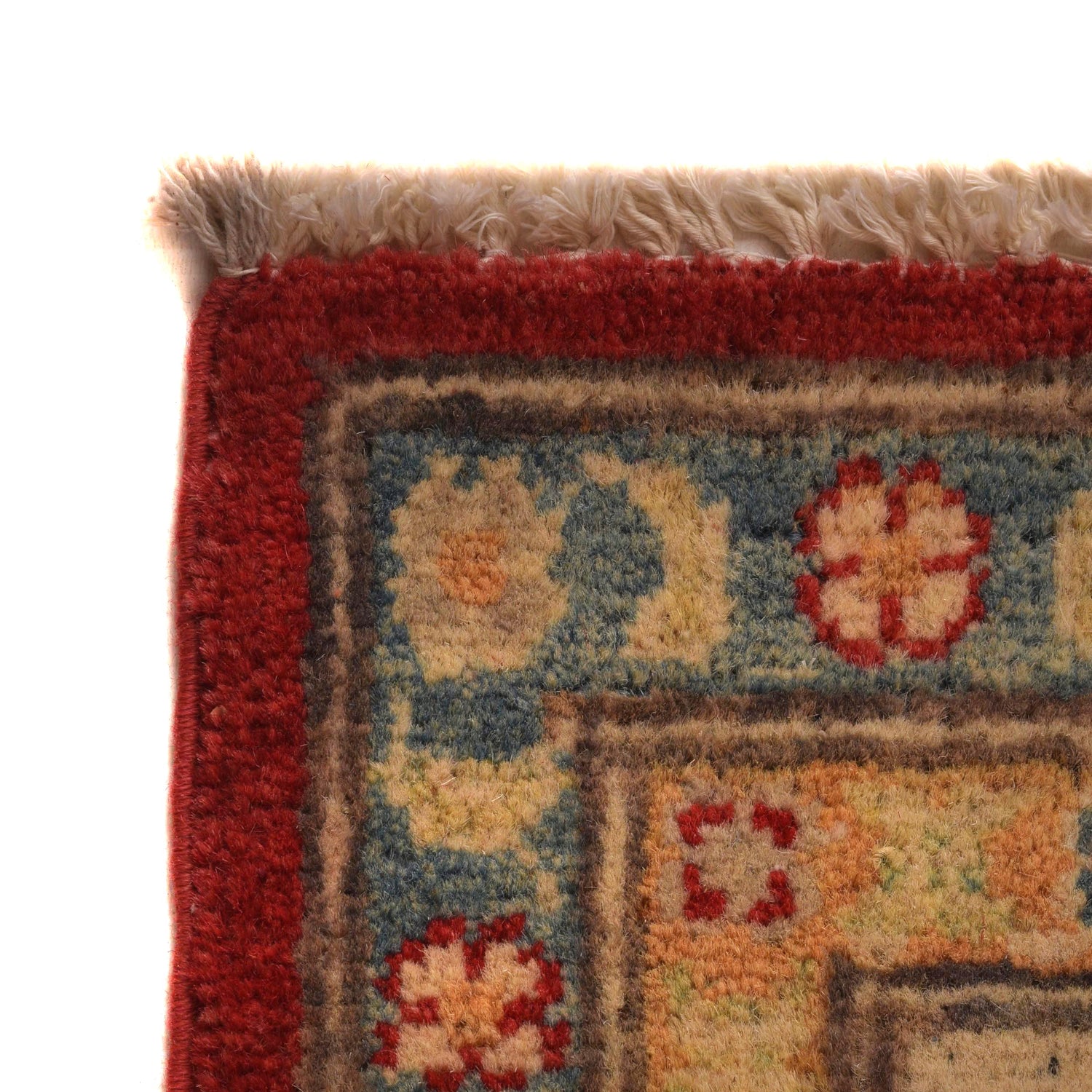 Kazak Rug Handmade Red Medallion 4x7 ft