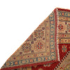 Kazak Rug Handmade Red Medallion 4x7 ft
