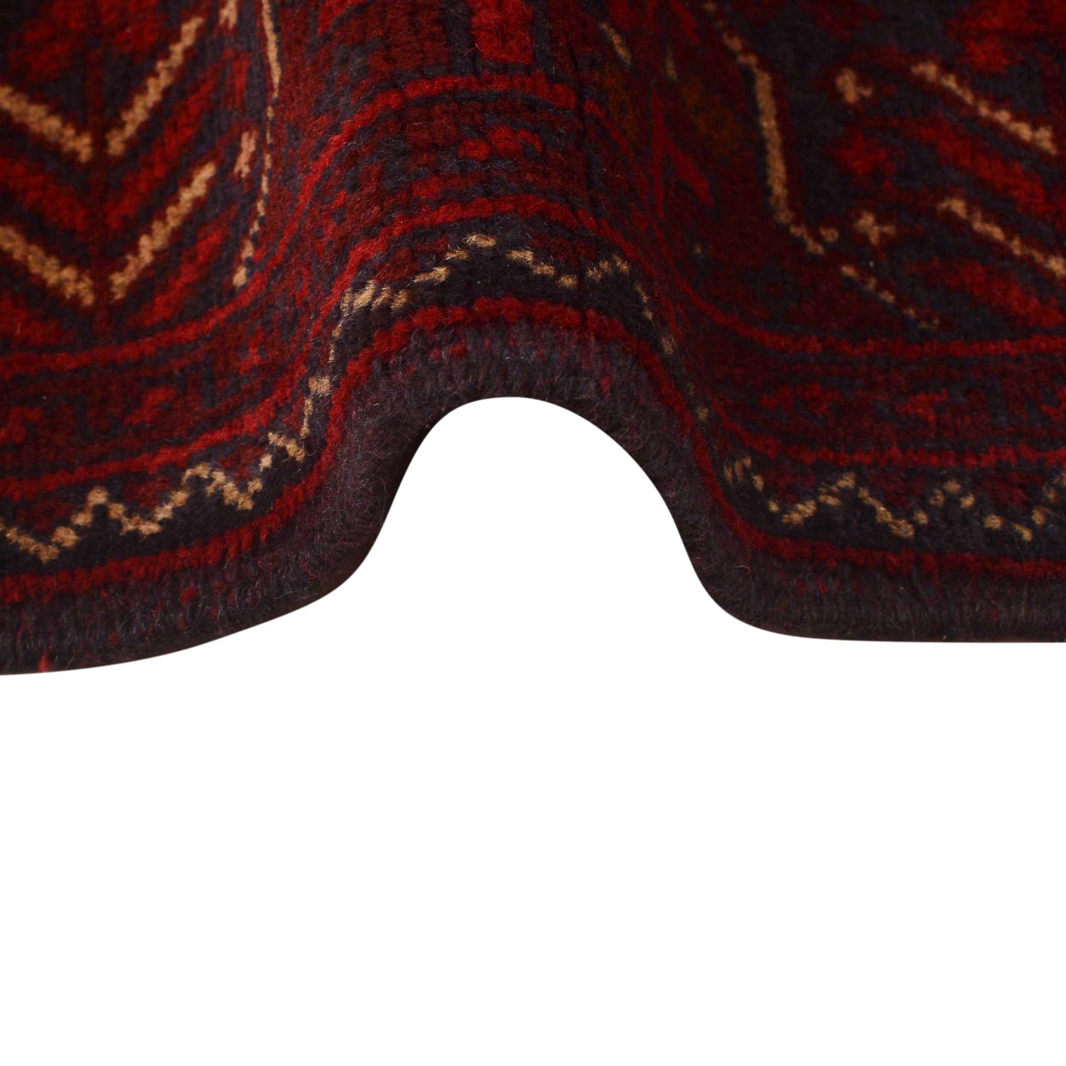 Khal Mohammadi Rug Handmade Red 4x7 ft