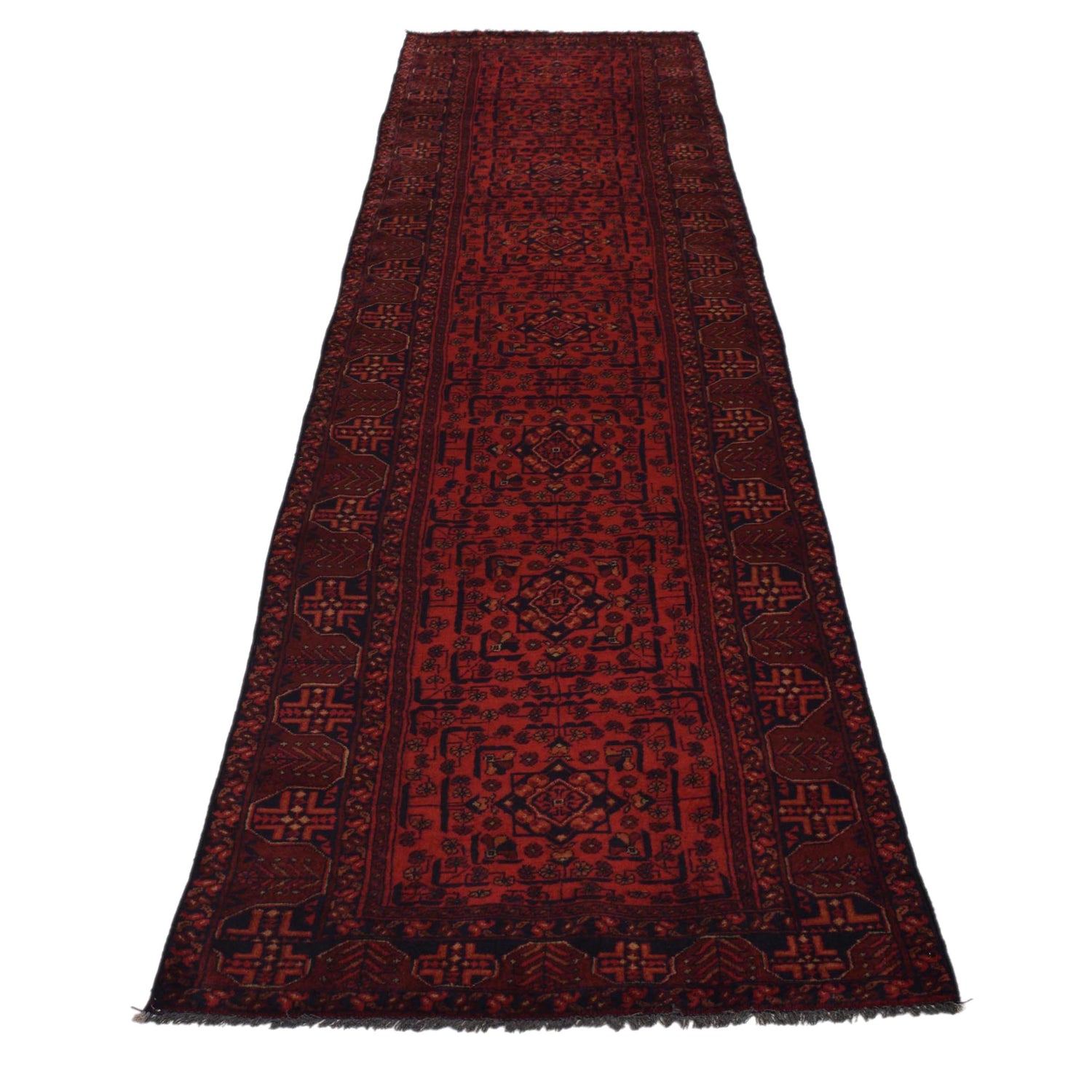 Khal Mohammadi Rug Handmade Red 13' Runner