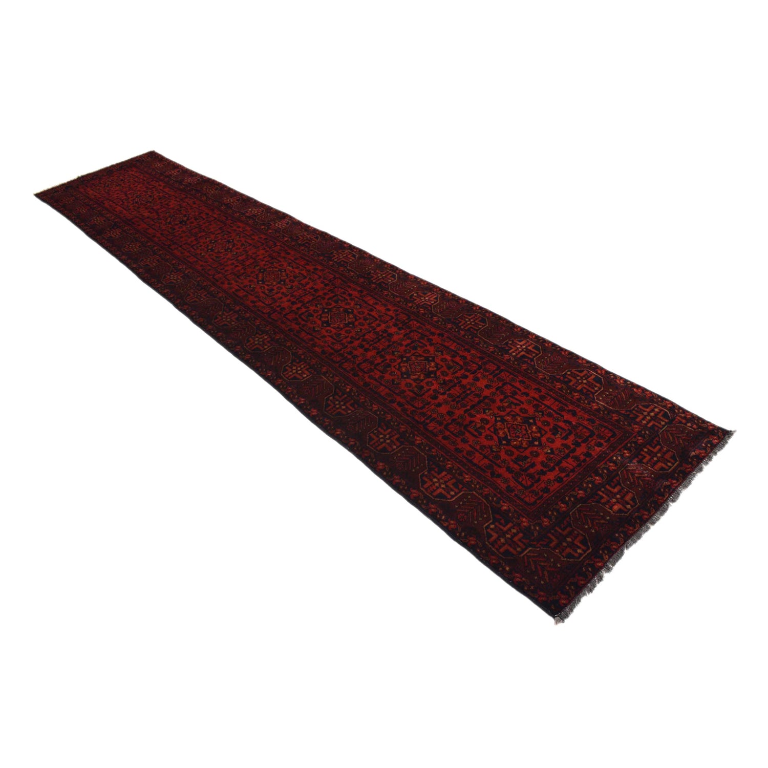 Khal Mohammadi Rug Handmade Red 13' Runner